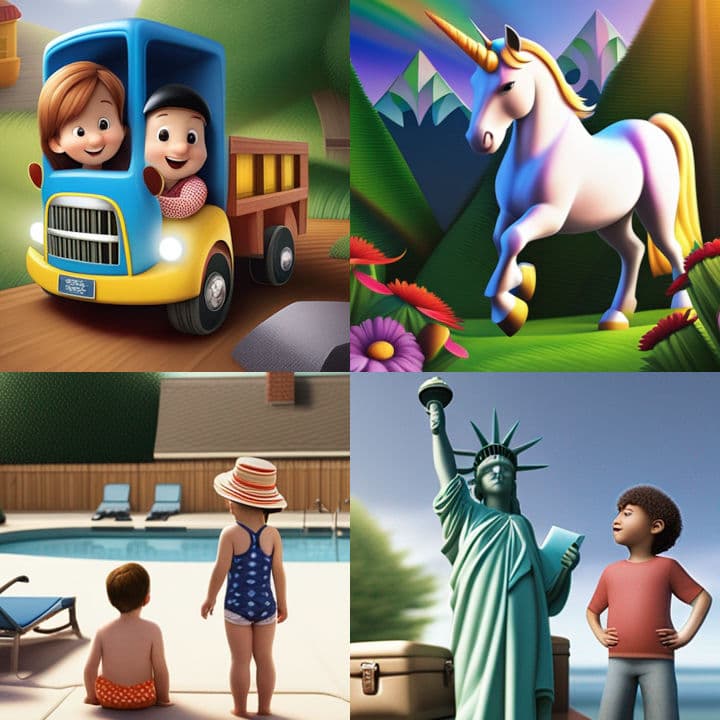 AI illustrated children's book example from KidsAIStory